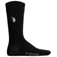 U.S. POLO ASSN. Herren Socken, 3er Pack - Business-Socken, Logo, Baumwoll-Mix Schwarz 39-42
