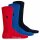 U.S. POLO ASSN. Herren Socken, 3er Pack - Business-Socken, Logo, Baumwoll-Mix Marine/Royalblau/Rot 43-46