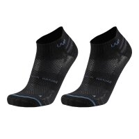 UYN unisex sneaker socks, 2-pack - Everyday Low Cut Socks, logo, single-coloured. Black 35-38 (2.5-5 UK)