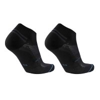 UYN Unisex Sneakersocken, 2er Pack - Everyday Low Cut Socks, Logo, einfarbig Schwarz 35-38