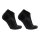 UYN Unisex Sneakersocken, 2er Pack - Everyday Low Cut Socks, Logo, einfarbig Schwarz 35-38
