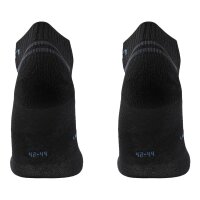 UYN unisex sneaker socks, 2-pack - Everyday Low Cut Socks, logo, single-coloured. Black 42-44