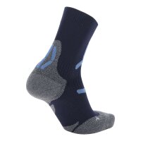 UYN Herren Trekking Socken - 2IN Socks, Socken, Polyamid, Logo Grau/Blau 35-38