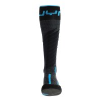 UYN Herren Ski Socken - One Merino Socks, Merinowolle, Logo Grau/Blau 35-38