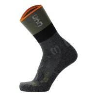 UYN men trekking socks -Trekking One Cool Socks, hiking socks, logo Grey/Green 35-38