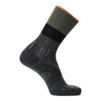 UYN Herren Trekking Socken -Trekking One Cool Socks, Wandersocken,  Logo Grau/Grün 39-41