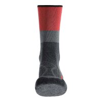 UYN Damen Trekking Socken - Trekking One Cool Socks, Wandersocken, Logo Grau/Rot 35-36