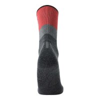 UYN Damen Trekking Socken - Trekking One Cool Socks, Wandersocken, Logo Grau/Rot 35-36