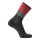 UYN Damen Trekking Socken - Trekking One Cool Socks, Wandersocken, Logo Grau/Rot 35-36