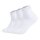 CAMP DAVID Herren Quartersocken, 3er Pack - Action-Mesh Cotton Quarter 3P, Logo Weiß 43-46