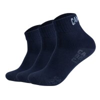 CAMP DAVID mens quarter socks, 3-pack - Action-Mesh Cotton Quarter 3P, logo Blue 39-42 (6-8 UK)