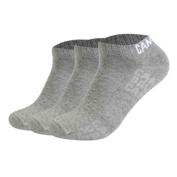 CAMP DAVID mens quarter socks, 3-pack - Action-Mesh Cotton Quarter 3P, logo Grey 43-46 (9-11 UK)