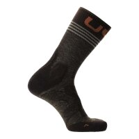 UYN Herren Trekking Socken - Trekking One All Season Mid Socks, Wandersocken,  Logo Braun 39-41