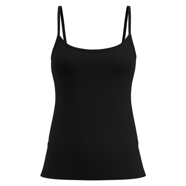 CALIDA Damen Spaghettitop - Essential Cotton, Unterhemd, Top, Jersey, einfarbig Schwarz XS (36/38)