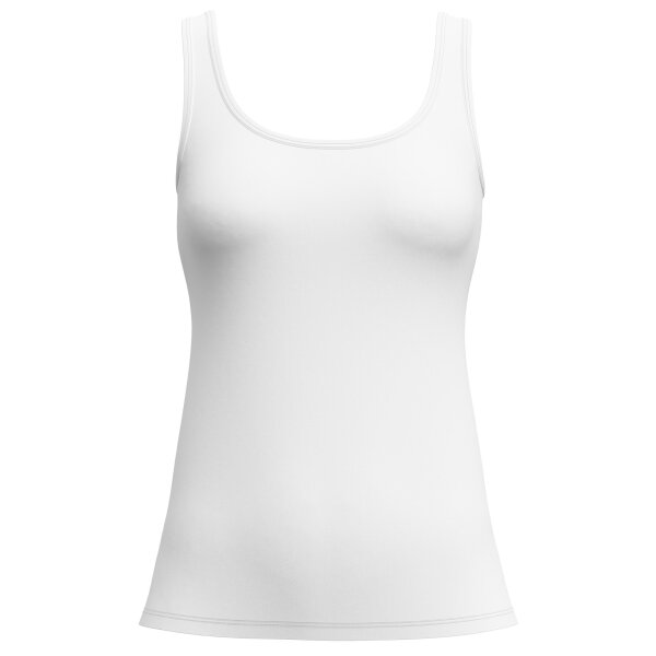 CALIDA Damen Tank Top - Essential Cotton, Unterhemd, Top, Jersey, einfarbig Weiß XS (36/38)