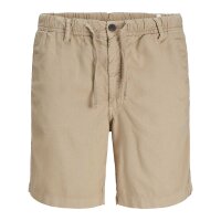 JACK&JONES Herren Bermudashorts, 2er Pack - JPSTJAIDEN CAMPAIGN HYBRID BONDI 2PK, kurze Hosen, einfarbig Dunkelblau/Beige S