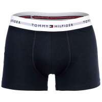TOMMY HILFIGER mens boxer shorts, 3-pack - trunks, logo, cotton stretch Dark blue/red/white S (Small)