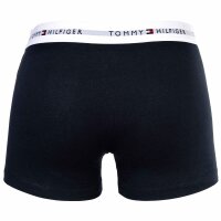 TOMMY HILFIGER mens boxer shorts, 3-pack - trunks, logo, cotton stretch Dark blue/red/white S (Small)