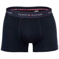 TOMMY HILFIGER mens boxer shorts, 3-pack - trunks, logo, cotton stretch Dark blue/red/white S (Small)