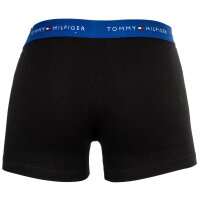 TOMMY HILFIGER mens boxer shorts, 3-pack - trunks, logo, cotton stretch Black/blue/white S (Small)