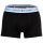 TOMMY HILFIGER Herren Boxershorts, 3er Pack - Trunks, Logo, Cotton Stretch Schwarz/Blau/Weiß S