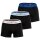 TOMMY HILFIGER mens boxer shorts, 3-pack - trunks, logo, cotton stretch Black/blue/white S (Small)