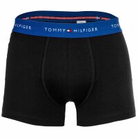 TOMMY HILFIGER mens boxer shorts, 3-pack - trunks, logo, cotton stretch Black/blue/white XL (X-Large)