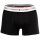 TOMMY HILFIGER Herren Boxershorts, 3er Pack - Trunks, Logo, Cotton Stretch Schwarz/Blau/Weiß XL