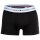 TOMMY HILFIGER Herren Boxershorts, 3er Pack - Trunks, Logo, Cotton Stretch Schwarz/Blau/Grün 2XL