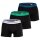 TOMMY HILFIGER mens boxer shorts, 3-pack - trunks, logo, cotton stretch Black/blue/green 2XL (XX-Large)