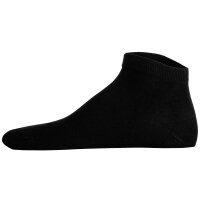 Von Jungfeld unisex sneaker socks, pack of 4 - Essentials Sneaker, single-coloured Black 35-38