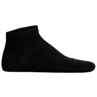 Von Jungfeld Unisex Sneakersocken, 4er Pack - Essentials Sneaker, einfarbig Schwarz 35-38