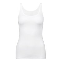CALIDA Damen Top - Natural Comfort, Unterhemd, Tank Top, Jersey, einfarbig Weiß XXS (32/34)