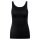 CALIDA Damen Top - Natural Comfort, Unterhemd, Tank Top, Jersey, einfarbig Schwarz XXS (32/34)