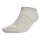 adidas Unisex Sneaker Socken, 3er Pack - Sportswear Thin No-Show, Logo, einfarbig Schwarz/Grau/Weiß 37-39