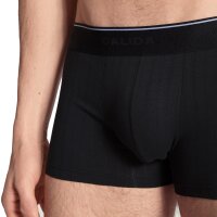 CALIDA Herren Boxershorts - Pure & Style, Elastikbund, einfarbig Schwarz M (50)