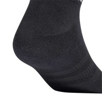 adidas unisex sneaker socks, 3-pack - Sportswear Thin No-Show, logo, single-coloured Black/Grey/White 40-42