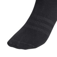 adidas Unisex Quarter Socken, 3er Pack - Sportswear Thin Ankle, Logo, einfarbig Schwarz/Grau/Weiß 37-39