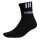 adidas unisex quarter socks, 3-pack - Sportswear Thin Ankle, logo, solid colour Black 37-39