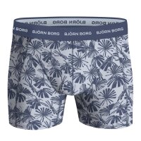 BJÖRN BORG men boxer shorts, 3-pack - Cotton Stretch Boxer, pants, cotton Blue/White L (Large)