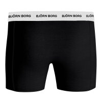 BJÖRN BORG mens boxer shorts, pack of 5 - Cotton Stretch Boxer, cotton, logo waistband Black/Blue M (Medium)