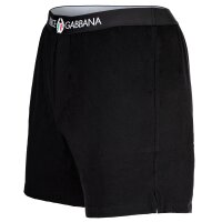 DOLCE & GABBANA Herren Jersey-Boxershorts - Shorts, Logo-Bund, Stretch Baumwolle Schwarz 2XL
