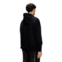 DIESEL mens hoodie - ROB HOOD, sweatshirt, hood, logo, cotton blend Black M (Medium)