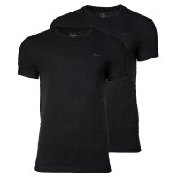 GANT Herren T-Shirt, 2er Pack - C-NECK T-SHIRT 2-PACK, Rundhals, kurzarm, Cotton Schwarz L