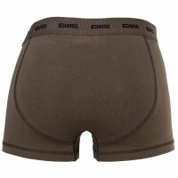 DIESEL Herren Boxershorts, 3er Pack - DAMIEN-UTLT, Cotton Stretch, uni/gemustert Schwarz/Braun/Grün 2XL