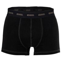 DIESEL Herren Boxershorts, 3er Pack - DAMIEN-UTLT, Cotton Stretch, uni/gemustert Schwarz/Braun/Grün 2XL