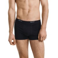 GANT Herren Boxershorts, 3er Pack - Core Trunk 3-Pack, Cotton Stretch, einfarbig Schwarz M
