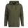 GANT Mens Sweat Jacket - REGULAR SHIELD FULL ZIP HOODIE, hood, cotton mix Green (Moss Green) XL (X-Large)
