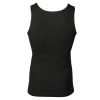 TOM TAILOR mens tank top, pack of 2 - undershirt, Garron S, plain Black M (Medium)