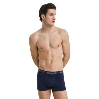 GANT Herren Boxershorts, 5er Pack - Core Trunk 5-Pack, Cotton Stretch, einfarbig Dunkelblau XL